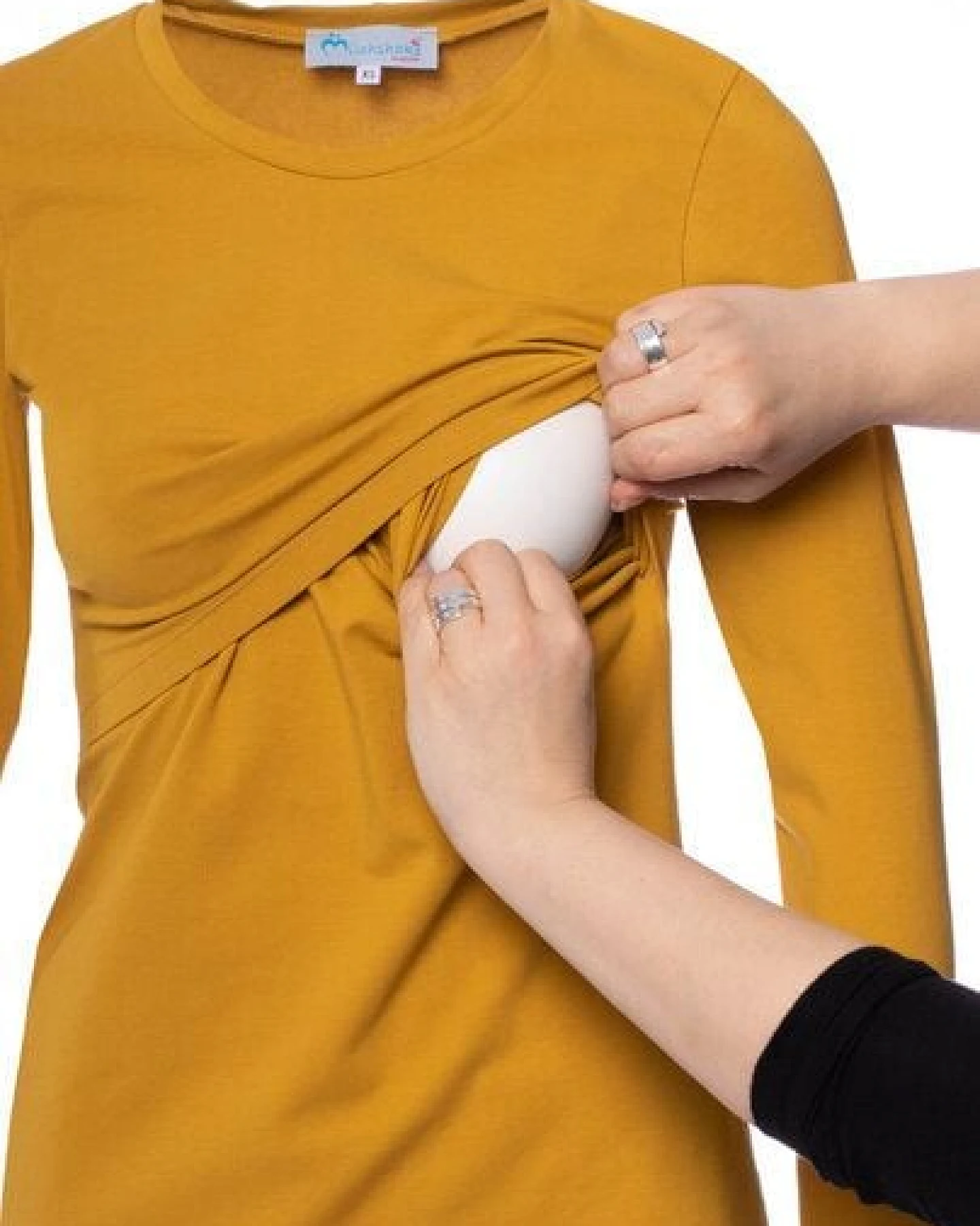 Milchshake 103 BASIC Umstands- und Stillshirt langarm aus Bio-Baumwolle – Ansicht 4