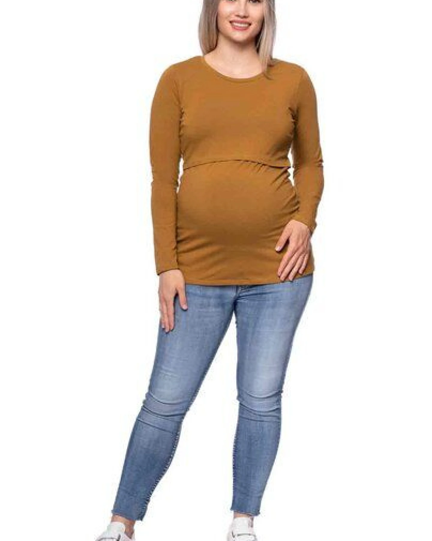 Milchshake 103 BASIC Umstands- und Stillshirt langarm aus Bio-Baumwolle – Ansicht 2