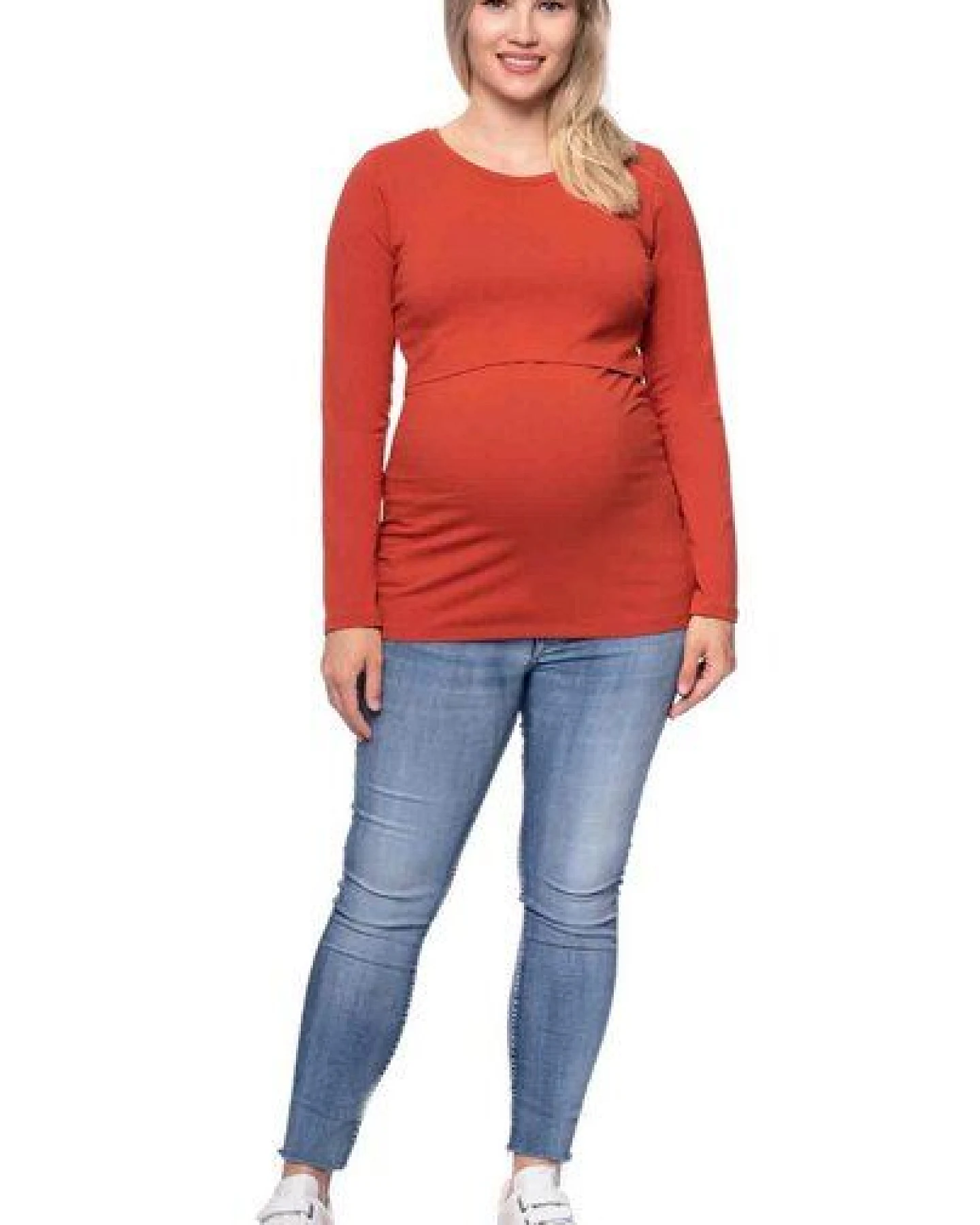 Milchshake 103 BASIC Umstands- und Stillshirt langarm aus Bio-Baumwolle – Ansicht 2