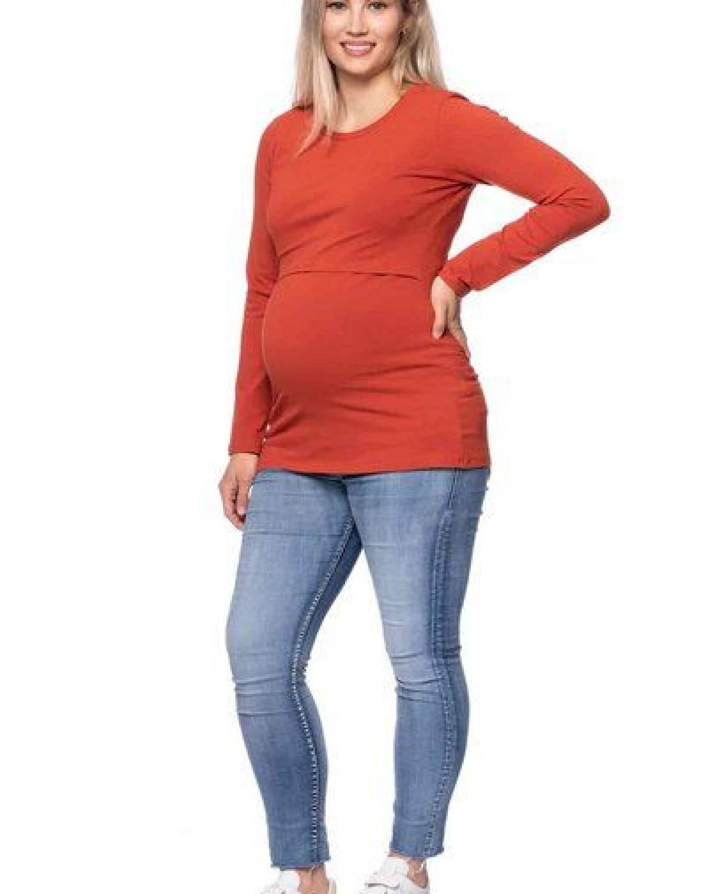 Milchshake 103 BASIC Umstands- und Stillshirt langarm aus Bio-Baumwolle – Ansicht 3