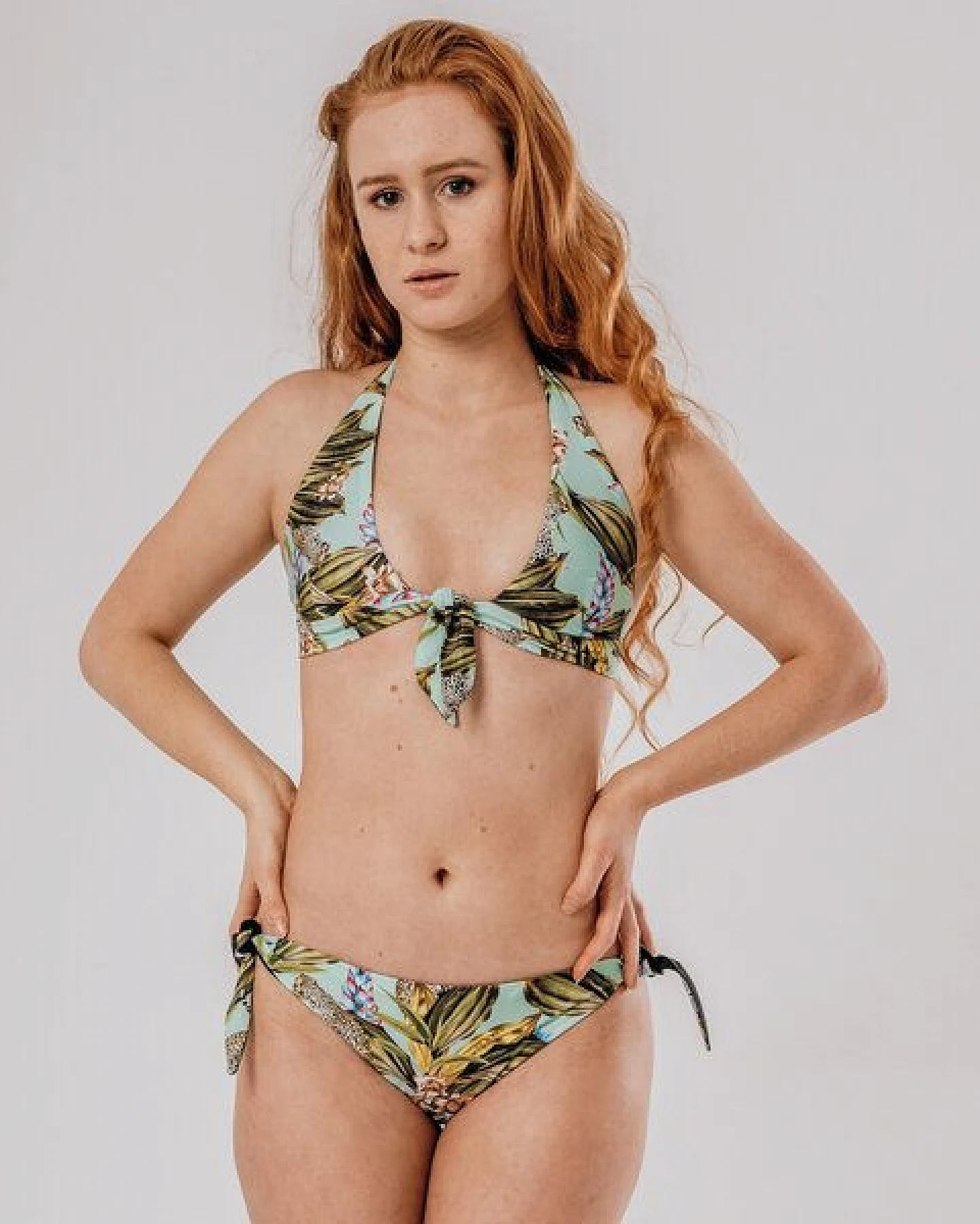 Flying Love Birds "Africa Mint"- Knotted Top – Ansicht 2