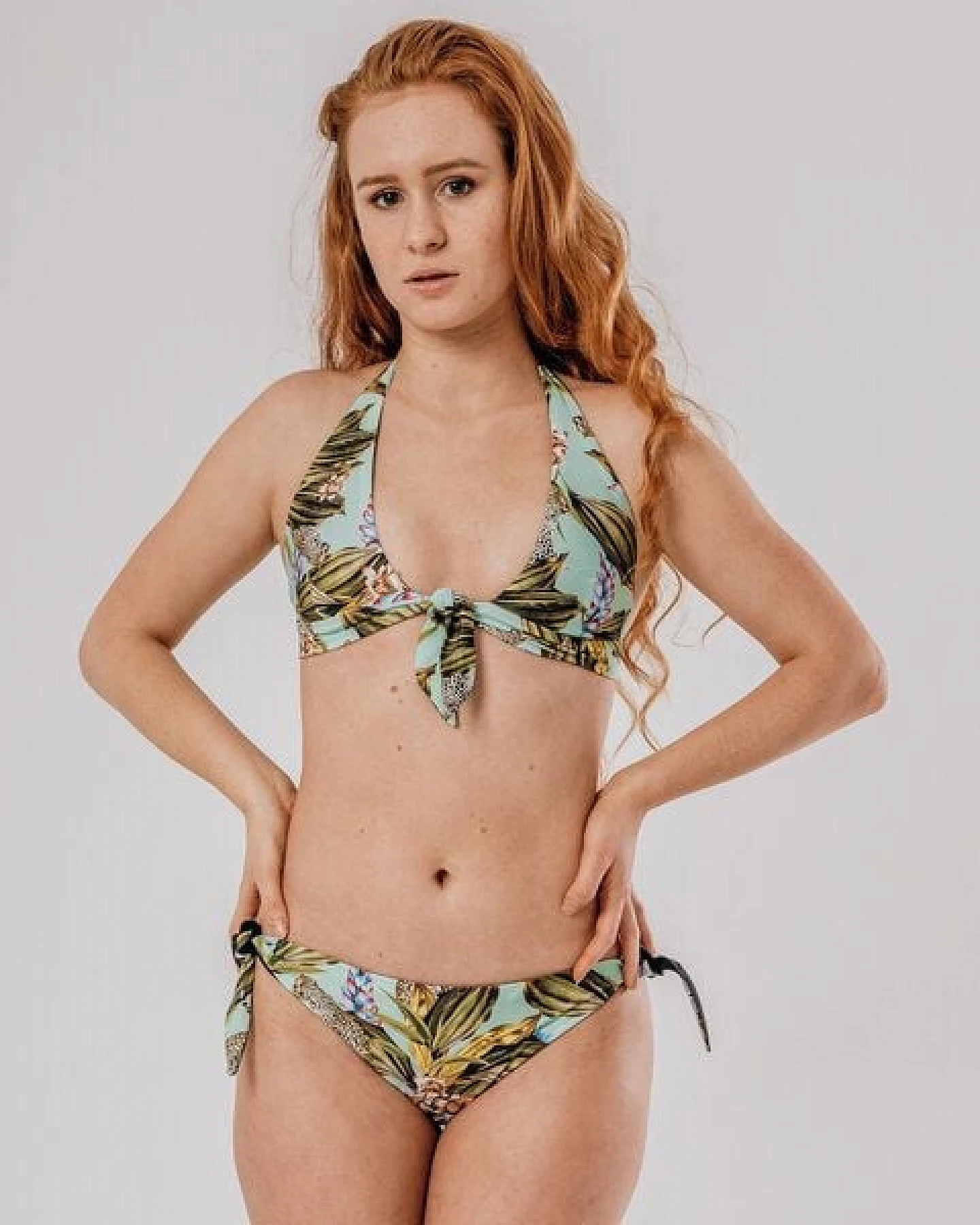 Flying Love Birds "Africa Mint"- Knotted Top – Ansicht 2