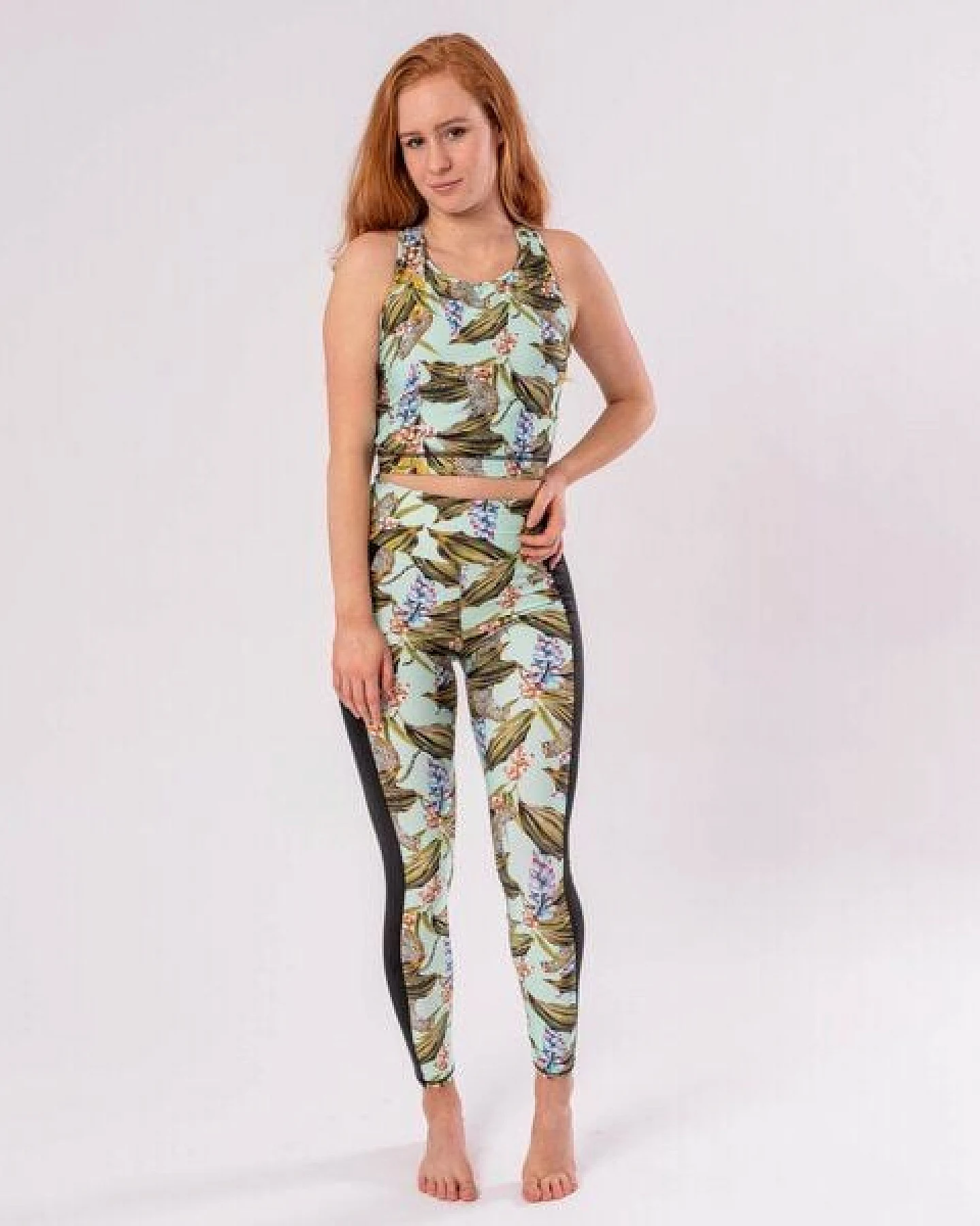Flying Love Birds "Africa Mint" - Speed Stripe Leggings – Ansicht 2
