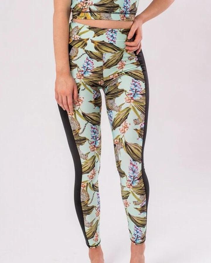 Flying Love Birds "Africa Mint" - Speed Stripe Leggings