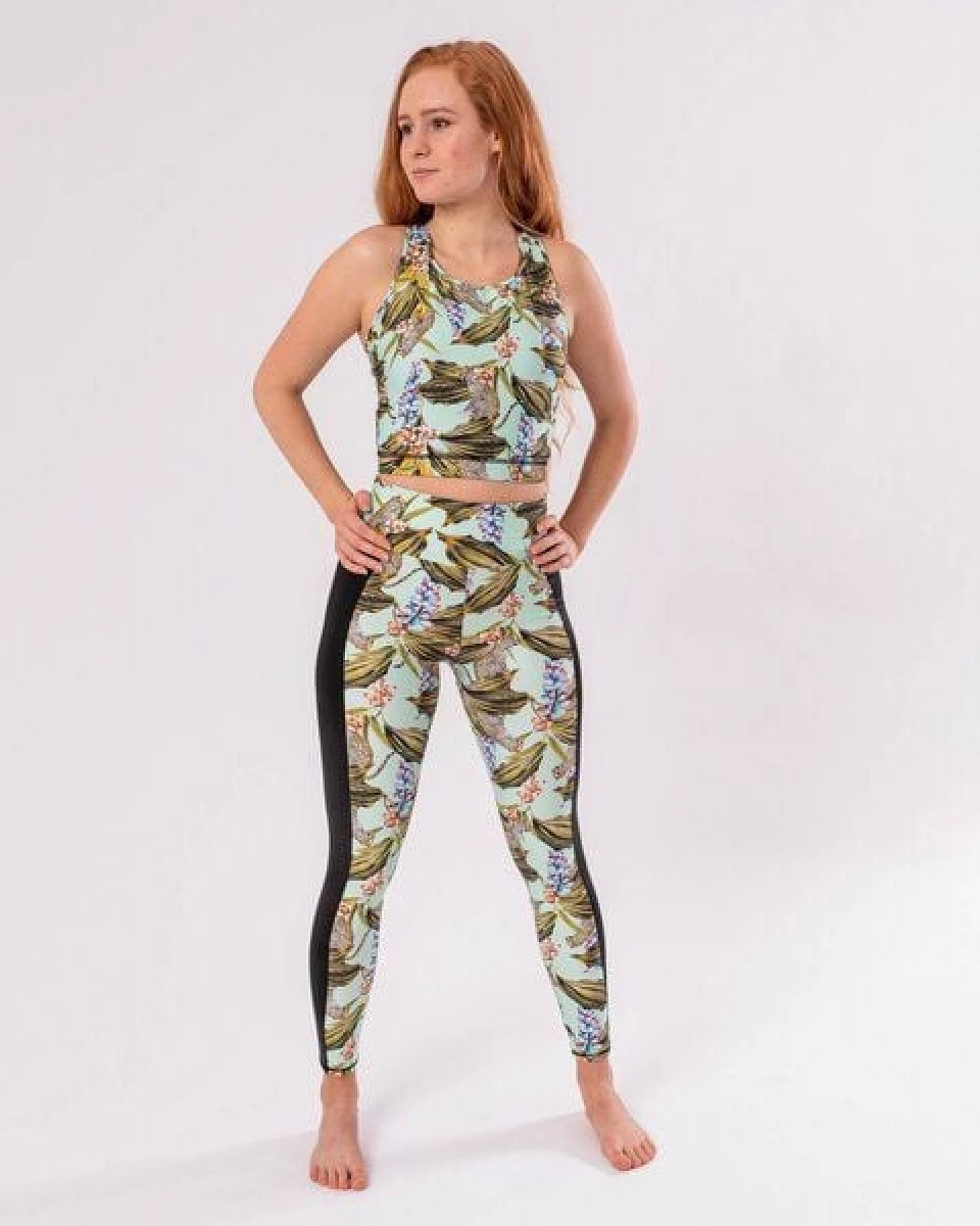 Flying Love Birds "Africa Mint" - Speed Stripe Leggings – Ansicht 4