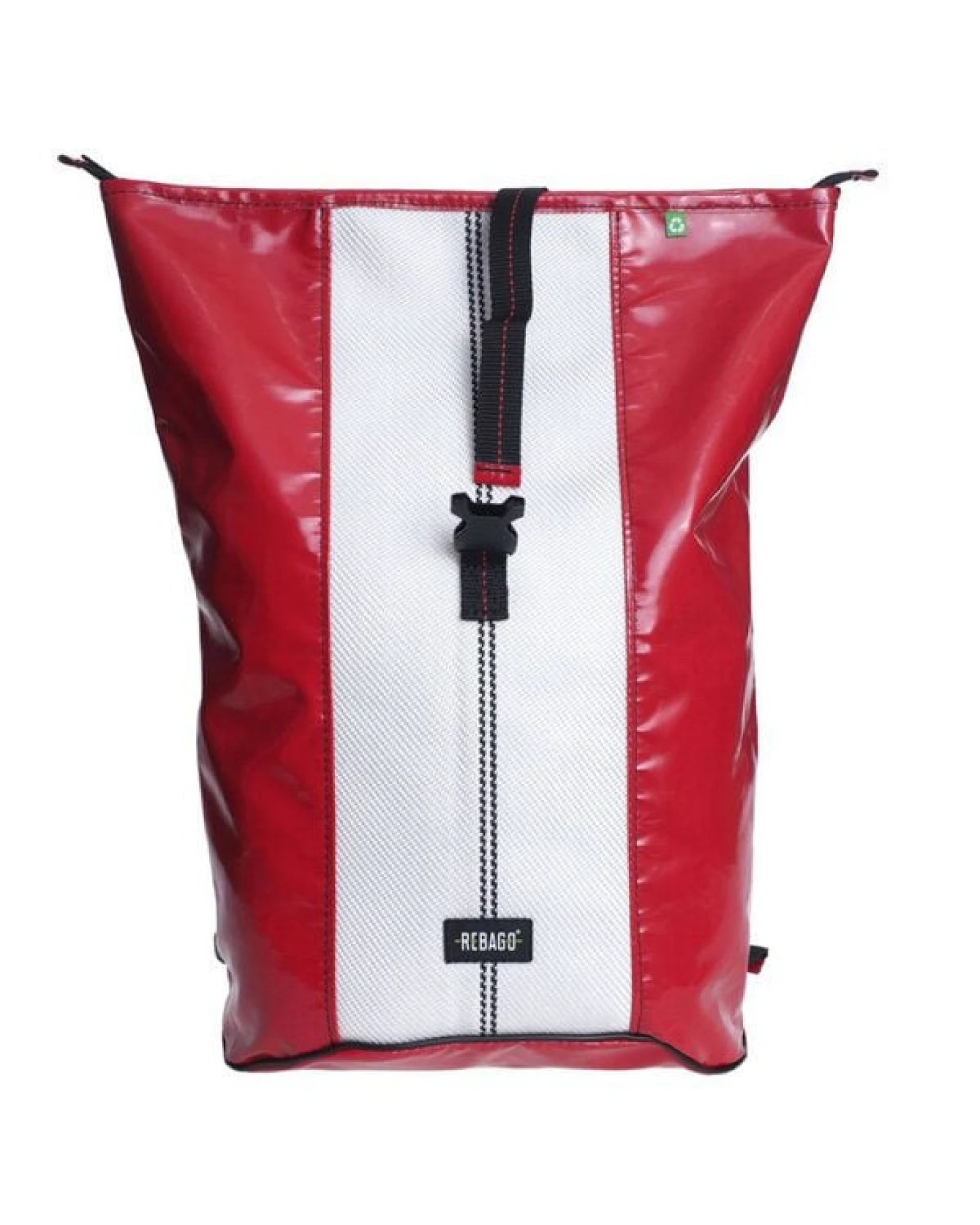 Rebago Rucksack George aus recycelter LKW-Plane und Feuerwehrschlauch – Ansicht 3