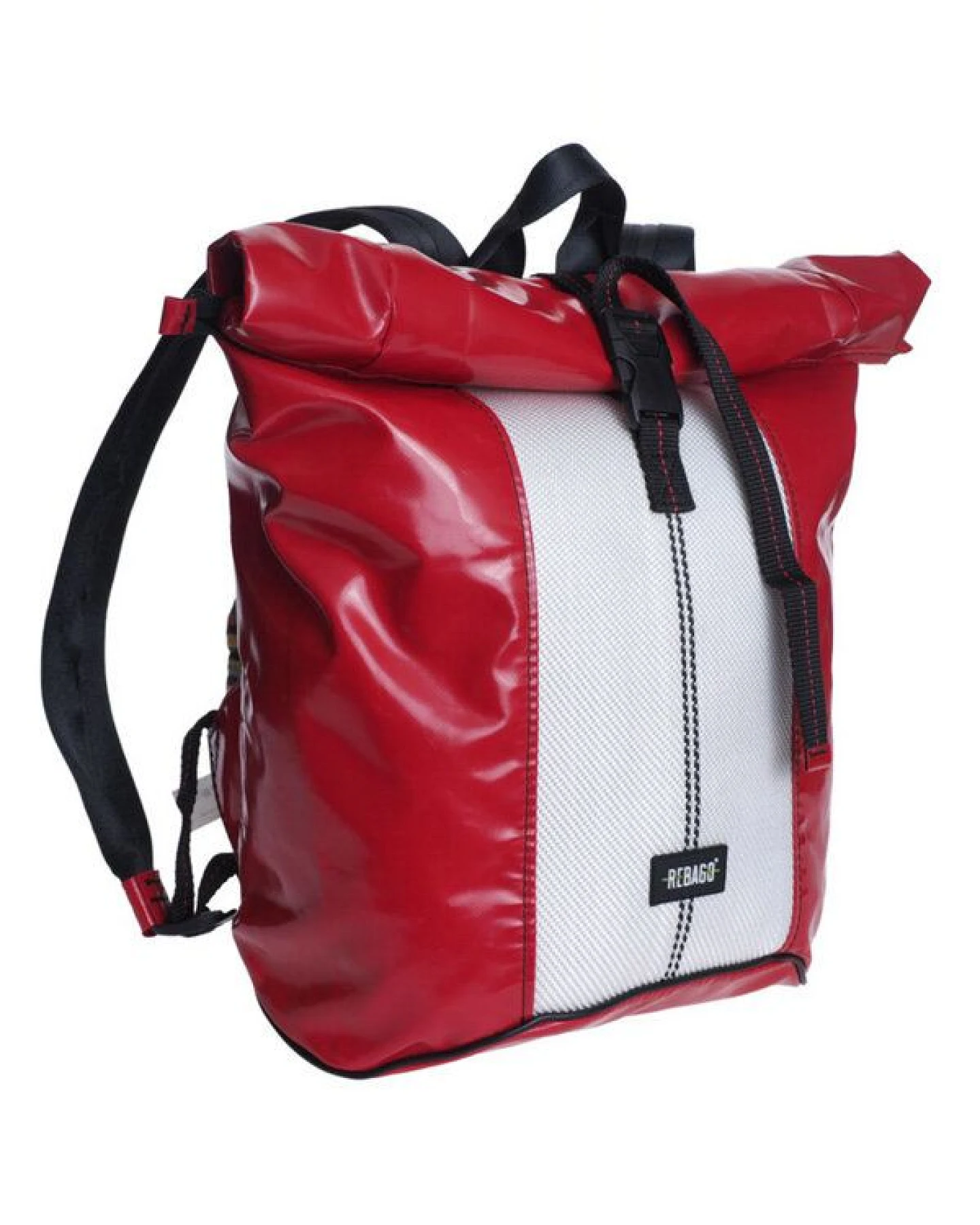 Rebago Rucksack George aus recycelter LKW-Plane und Feuerwehrschlauch – Ansicht 4
