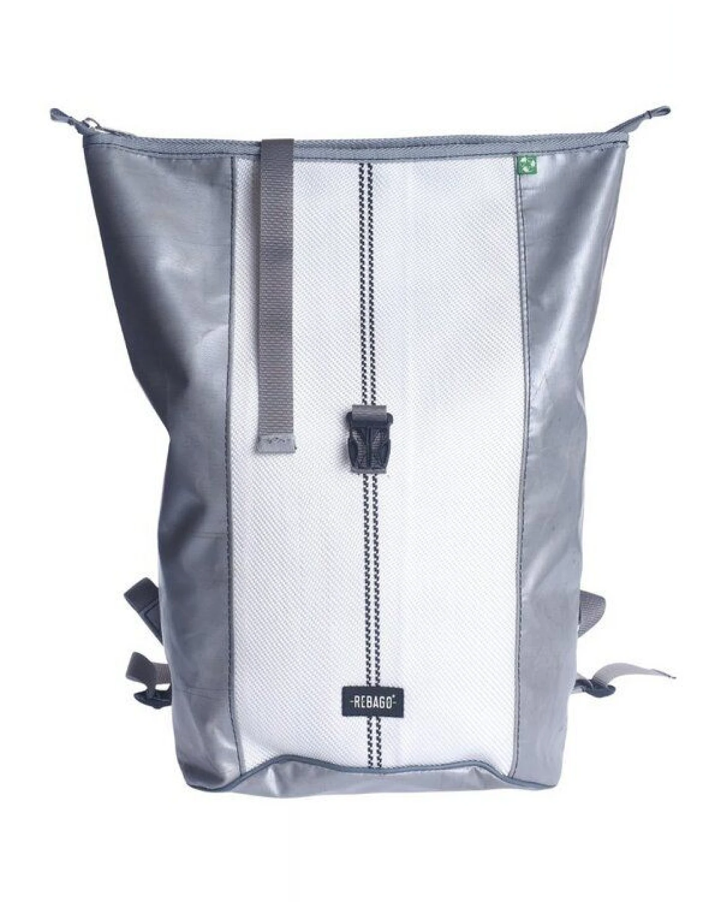 Rebago Rucksack George aus recycelter LKW-Plane und Feuerwehrschlauch – Ansicht 3