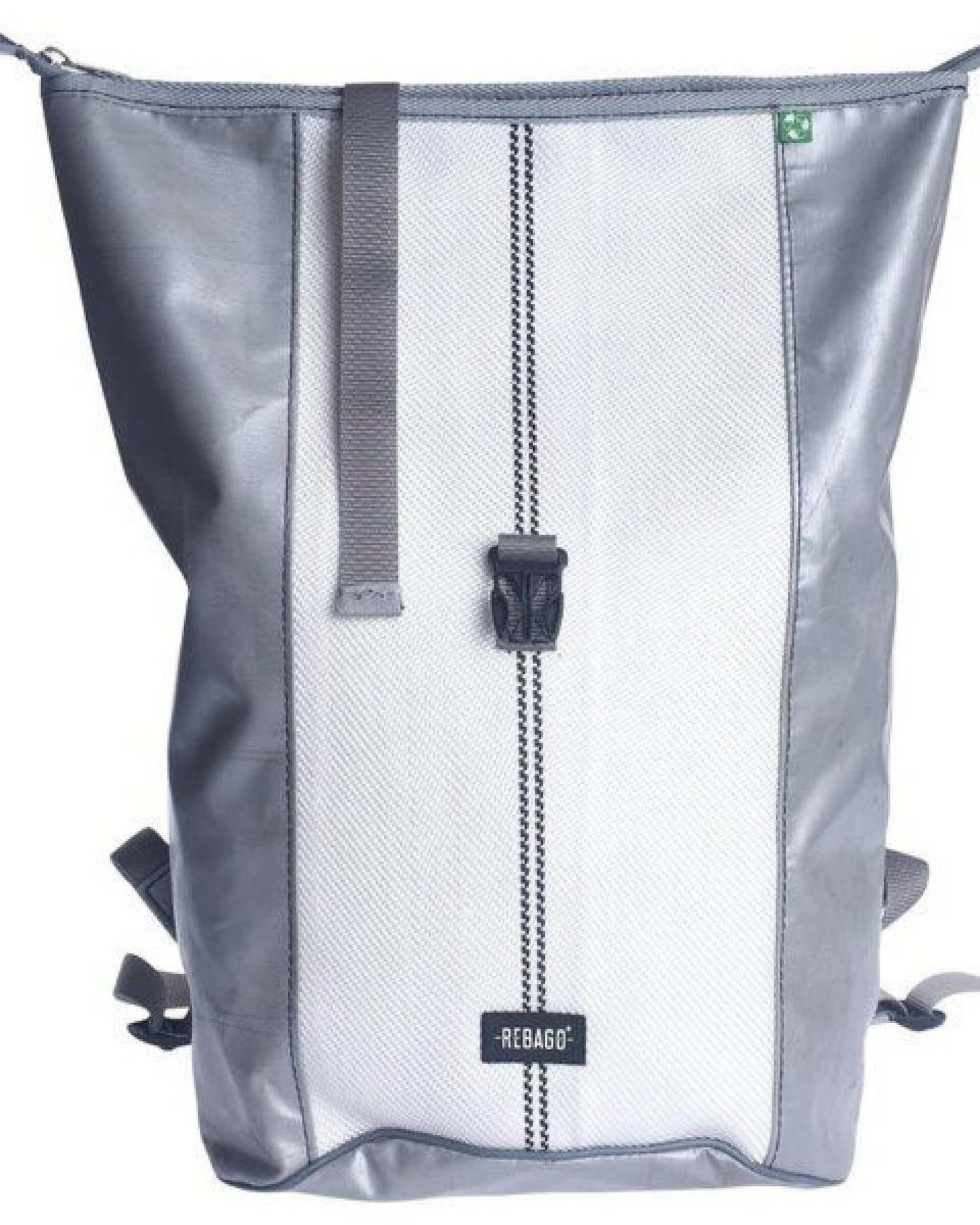 Rebago Rucksack George aus recycelter LKW-Plane und Feuerwehrschlauch – Ansicht 3