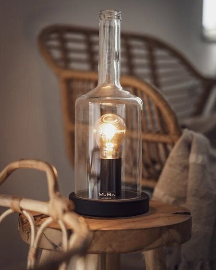 MaBe Lampe & WINDLICHT - Modern und Eckig (30cm hoch)