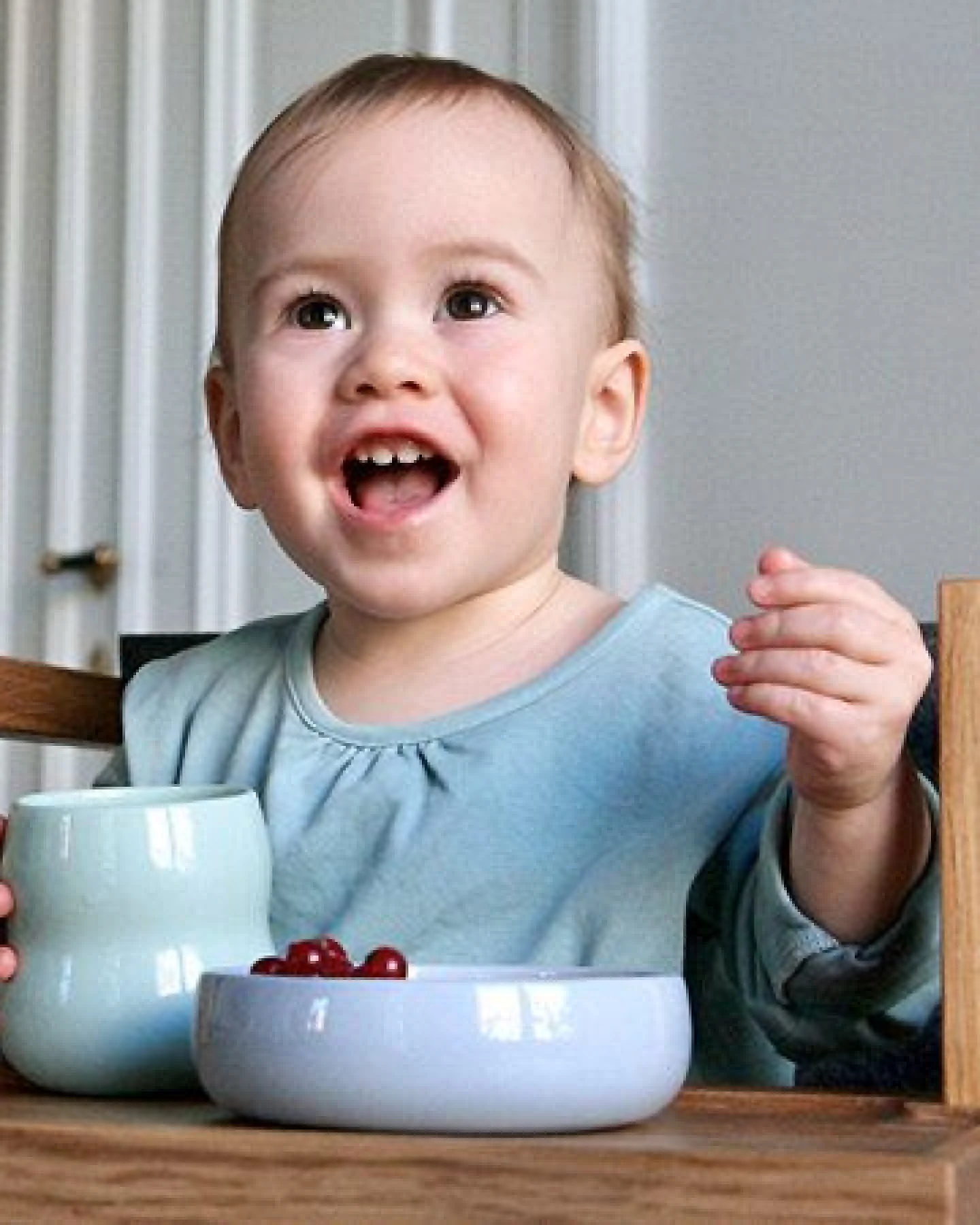 Zaunkönig Porzellanbecher / Kindergeschirr – Ansicht 2