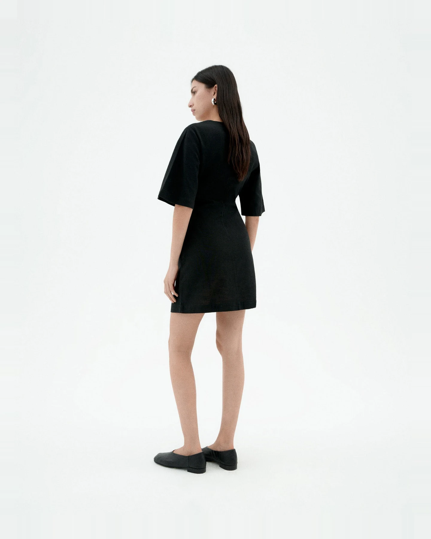 Thinking MU Damen vegan Kleid Kim Schwarz – Ansicht 2