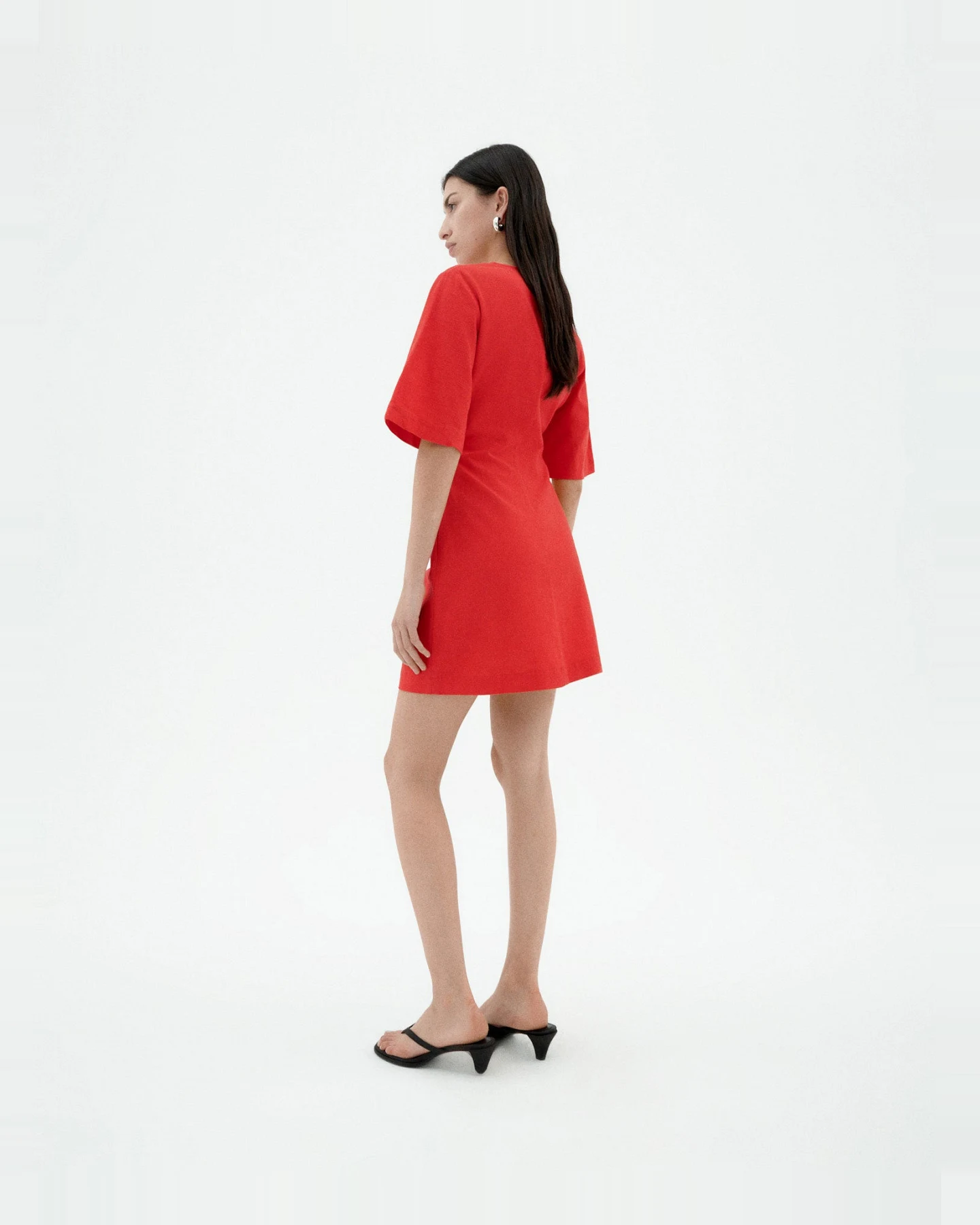 Thinking MU Damen vegan Kleid Kim Rot – Ansicht 2