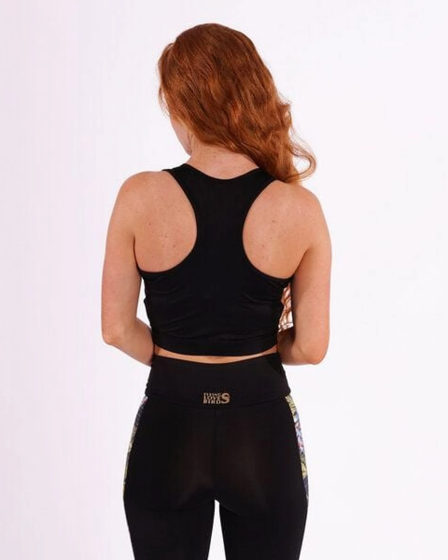Flying Love Birds "Black Beauty" - Crop Top - Yoga Top – Ansicht 2