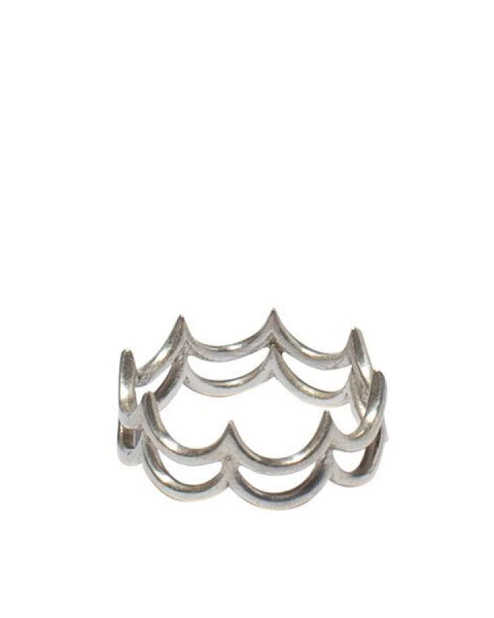 ting goods Big Waves Ring, Messing oder Sterling Silber