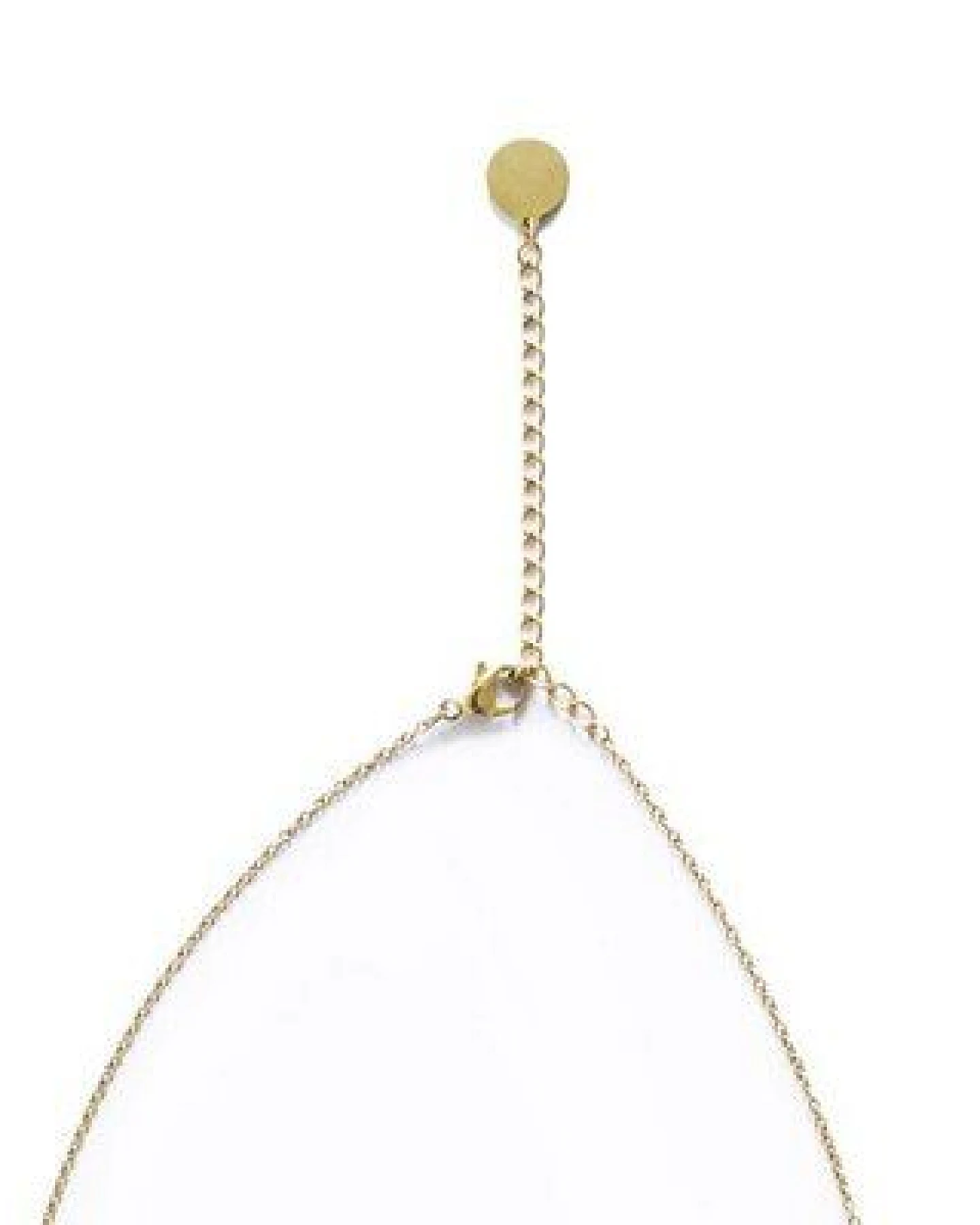 BeWooden Kette mit Anhänger in Hexagon Form mit Holzdetail - Verschiedene Farbvarianten – Ansicht 3