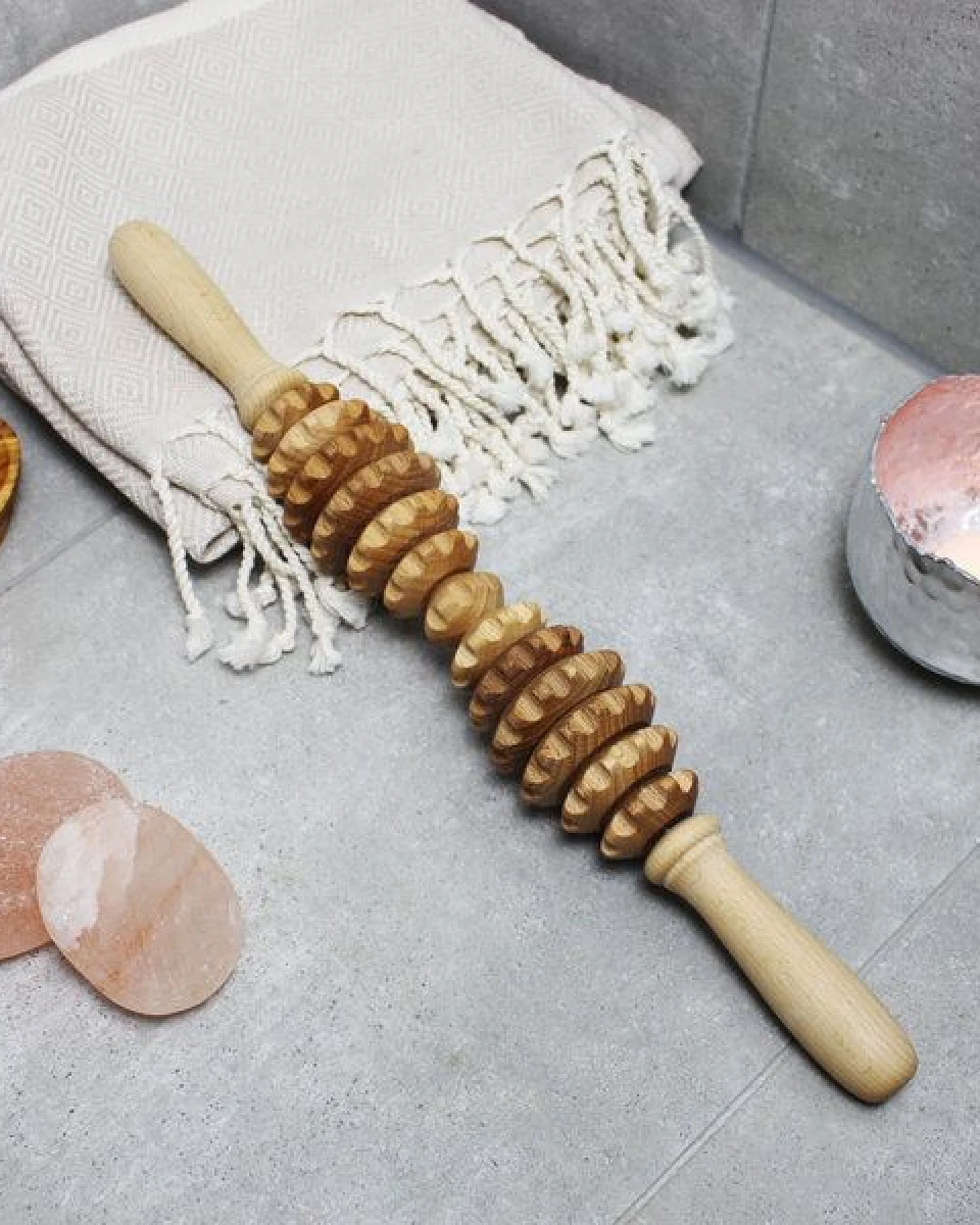 Mitienda Shop Massageroller aus Holz 40cm Langform – Ansicht 2