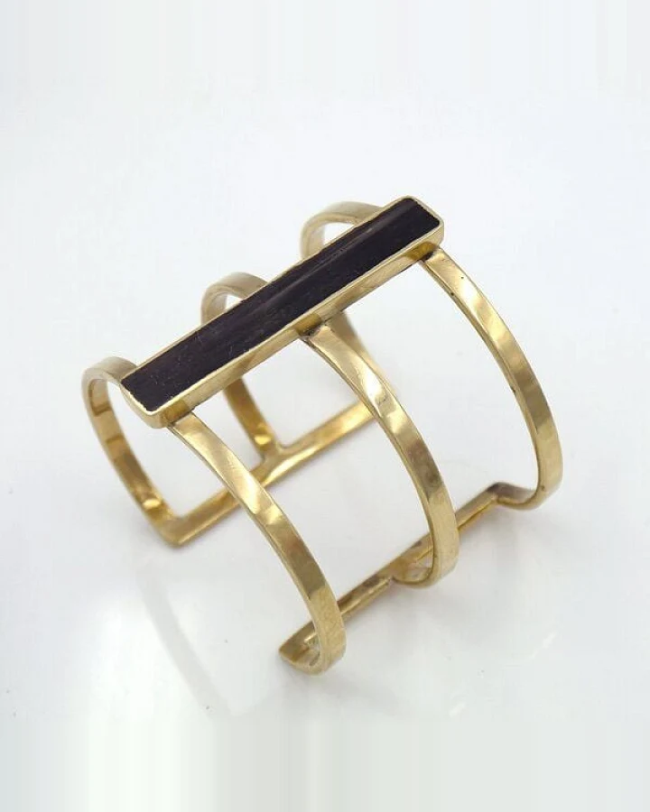 Bawa Hope Messing Armband "Trio mit Horn"