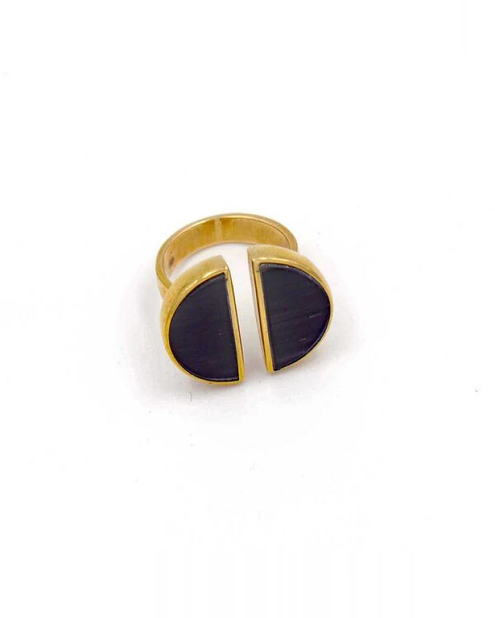 Bawa Hope Messing Ring "Dora mit Horn"