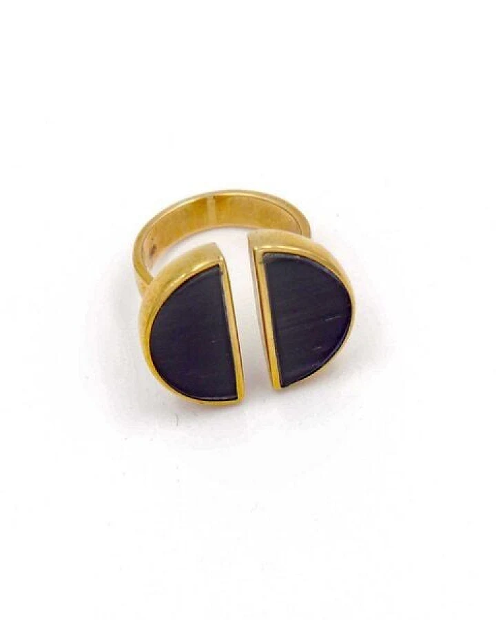 Bawa Hope Messing Ring "Dora mit Horn"