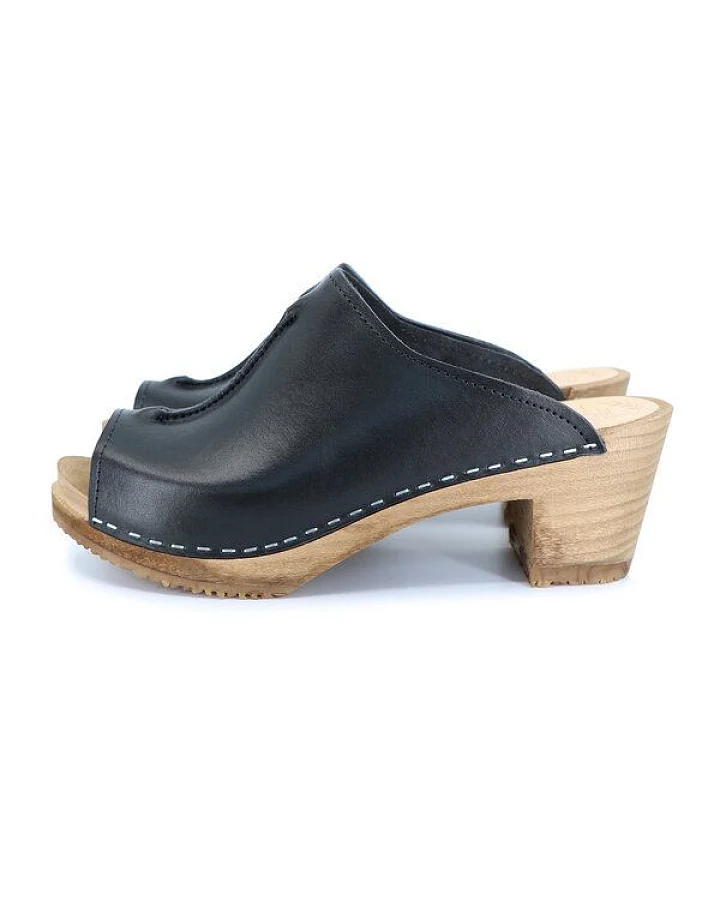 SIGNE - schwedischer Holz Clogs von me&myclogs - high mid heel