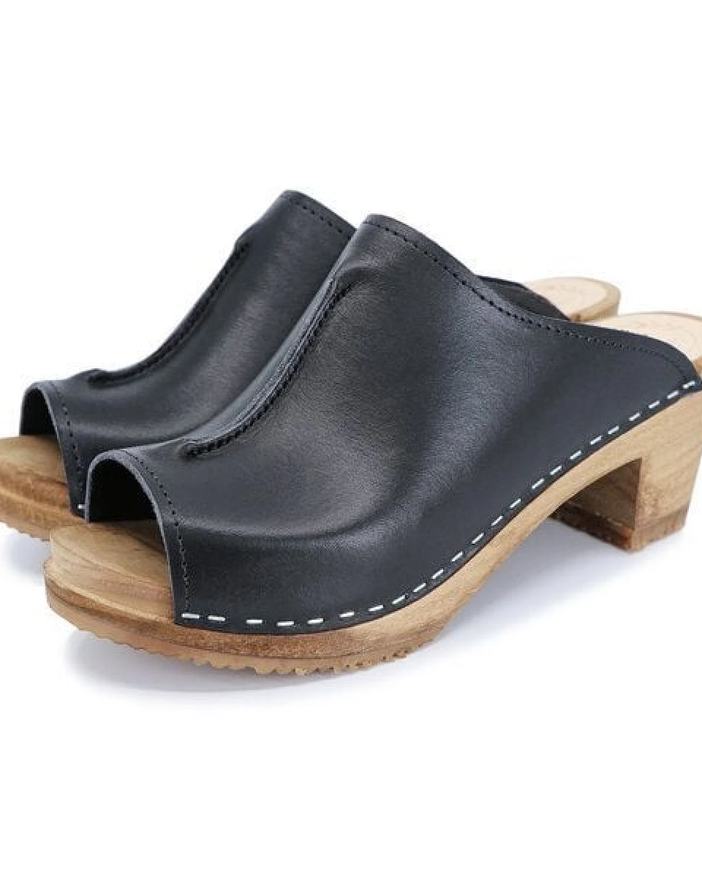 SIGNE - schwedischer Holz Clogs von me&myclogs - high mid heel – Ansicht 3