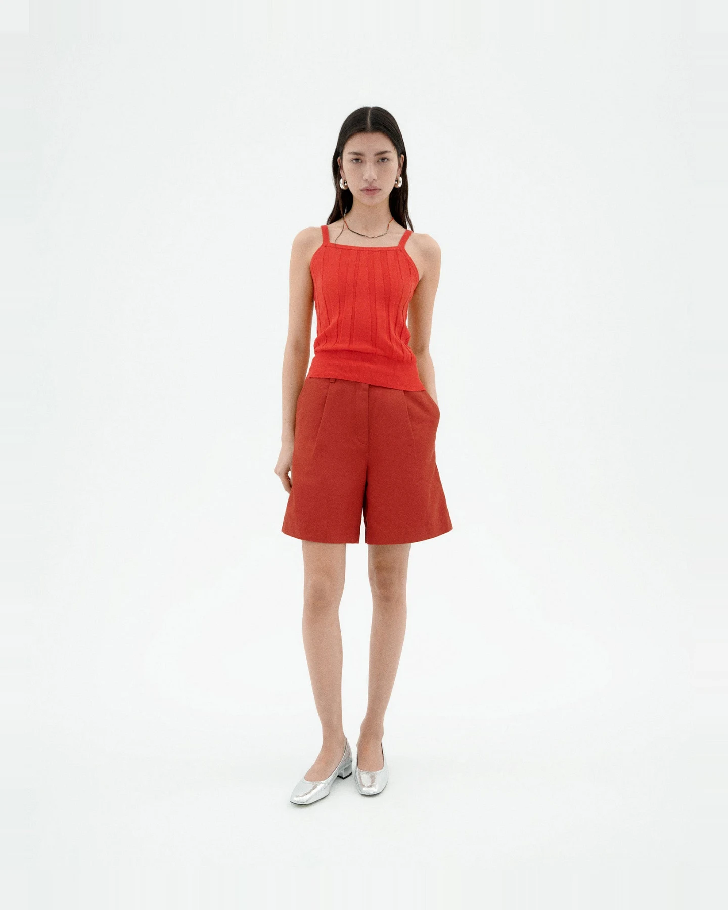 Thinking MU Damen vegan Top Nadine Rot – Ansicht 2