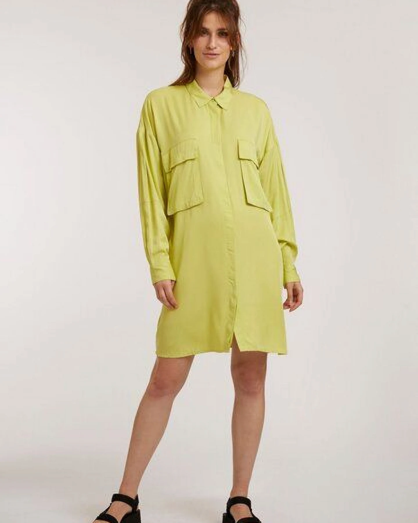 ThokkThokk Damen Worker Hemdkleid TT92 aus LENZING ECOVERO Viskose – Ansicht 3