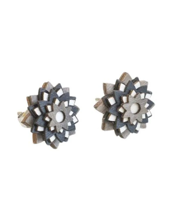 BeWooden Ohrstecker mit Holzdetails