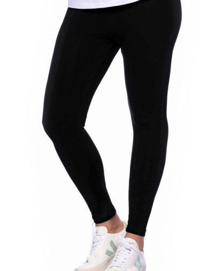 Milchshake High-Waist Basic Leggings aus weichem Modal French-Terry