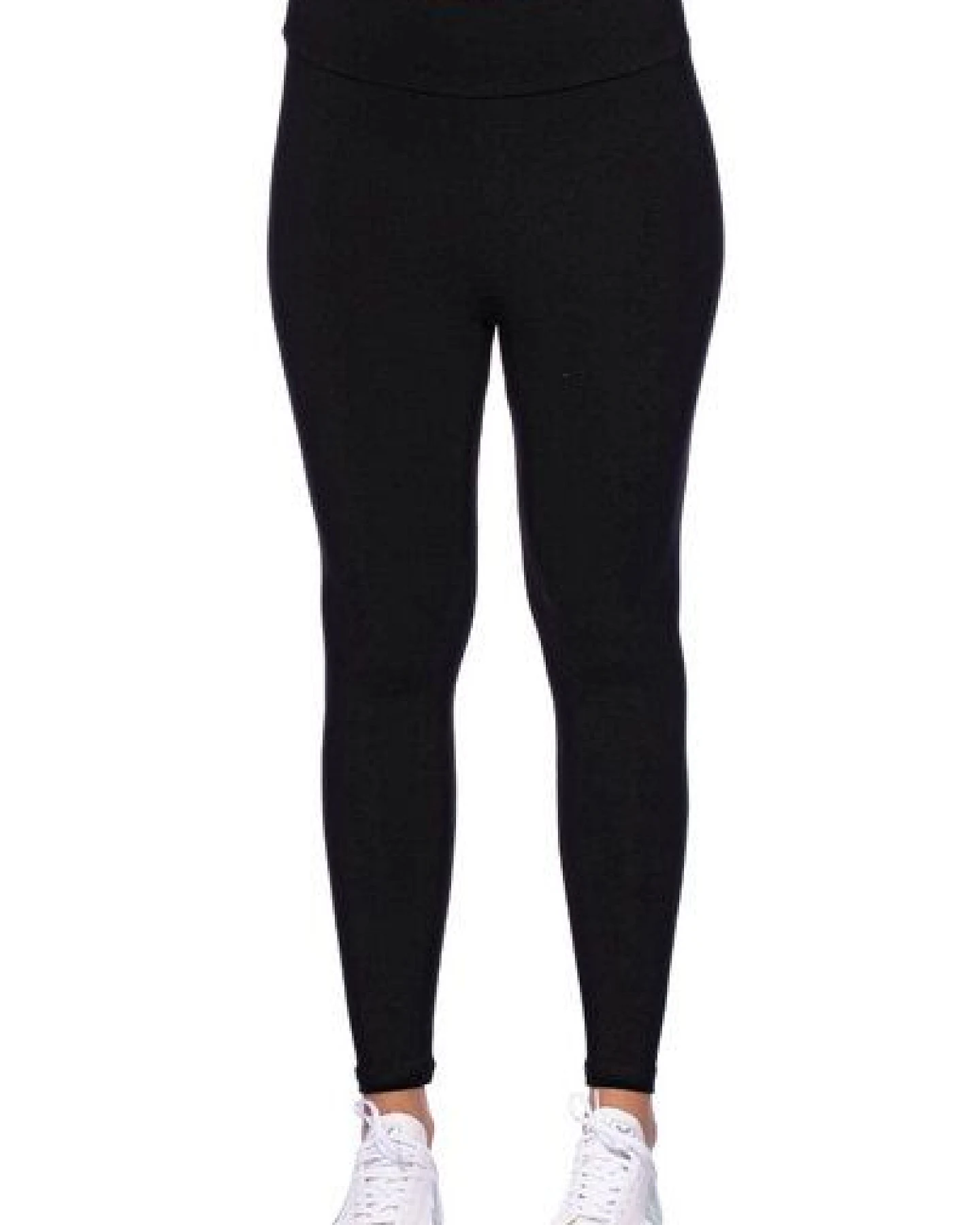 Milchshake High-Waist Basic Leggings aus weichem Modal French-Terry – Ansicht 2