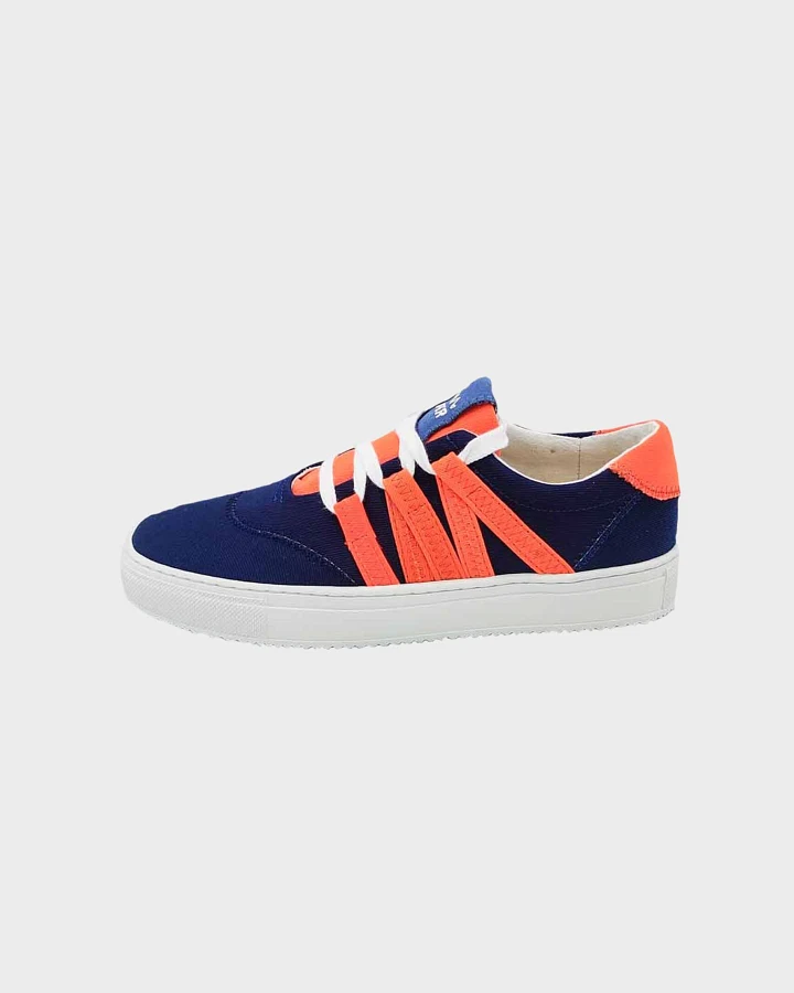 VAER Herren vegan Sneaker Stark Phoenix Blau/Orange