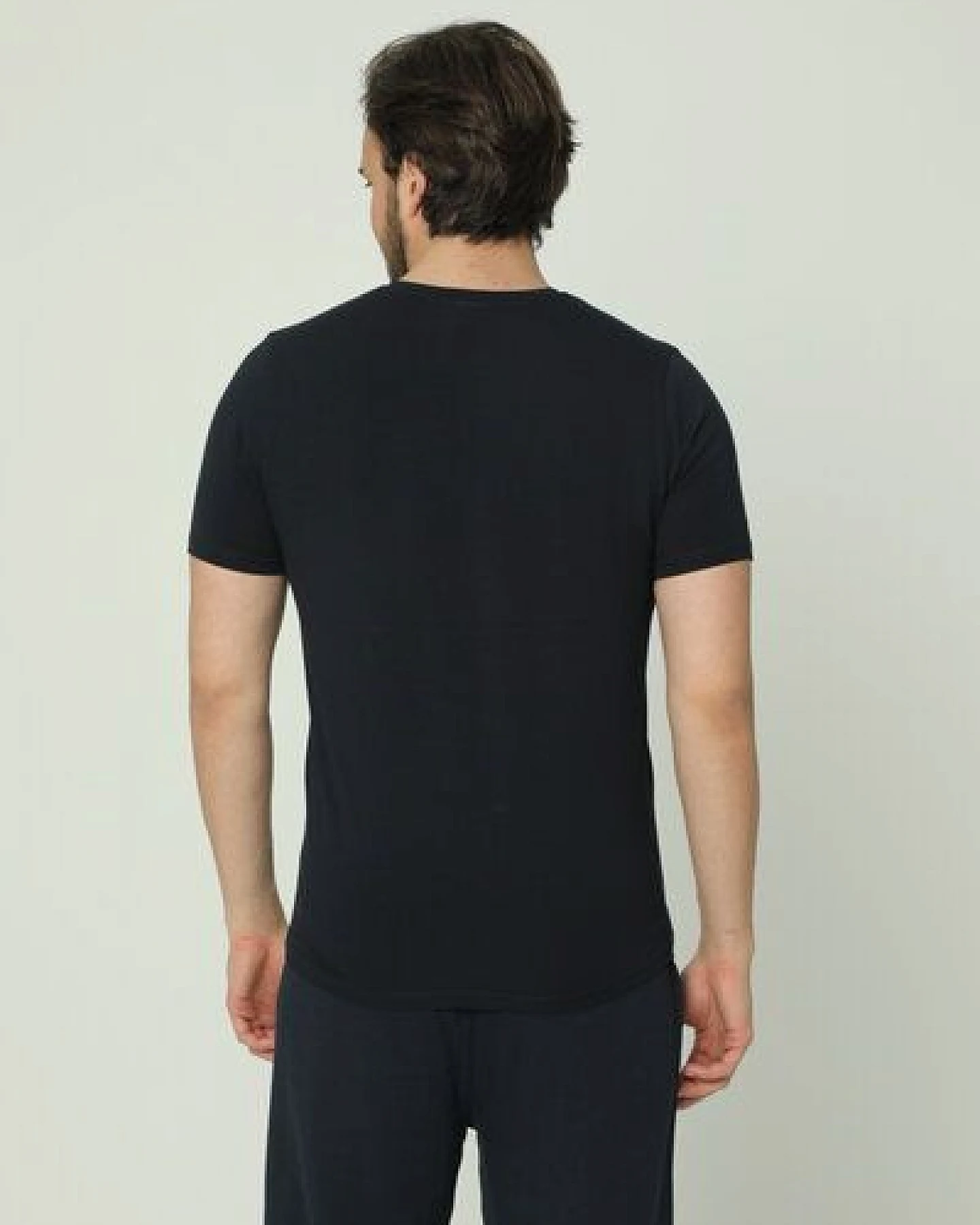 Bruno Barella "3er Pack" GOTS zertifizierte Biobaumwolle Herren T-Shirt – Ansicht 3