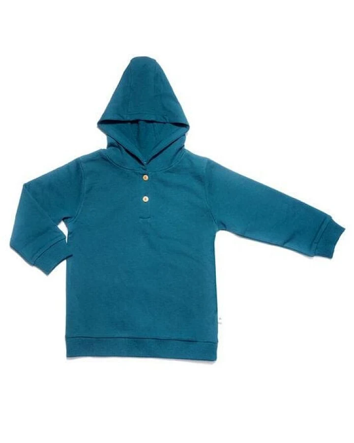 Leela Cotton Baby Kinder Kapuzenshirt Bio-Baumwolle Kapuzenpullover Pullover 2024