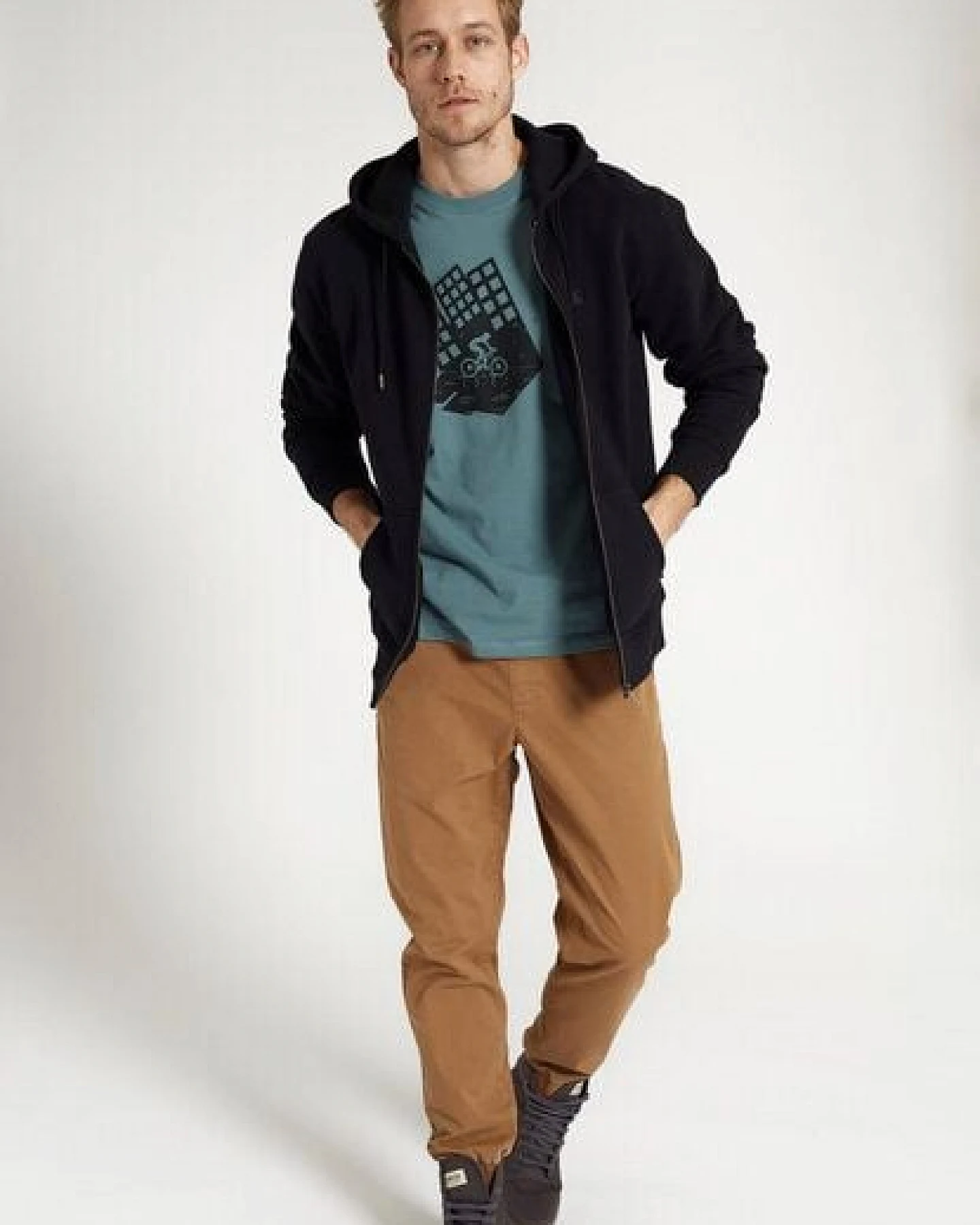 Herren Sweatjacke aus Bio-Baumwolle - BIRCH - recolution – Ansicht 4