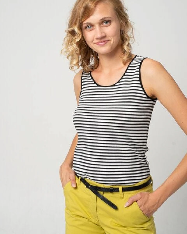 Alma & Lovis Ringel-Top aus Bio-Baumwolle