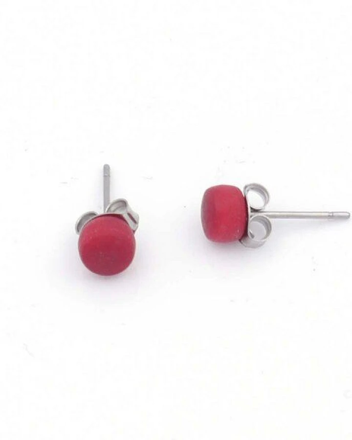 Mekhada Tagua Ohrstecker TOPI 5 mm