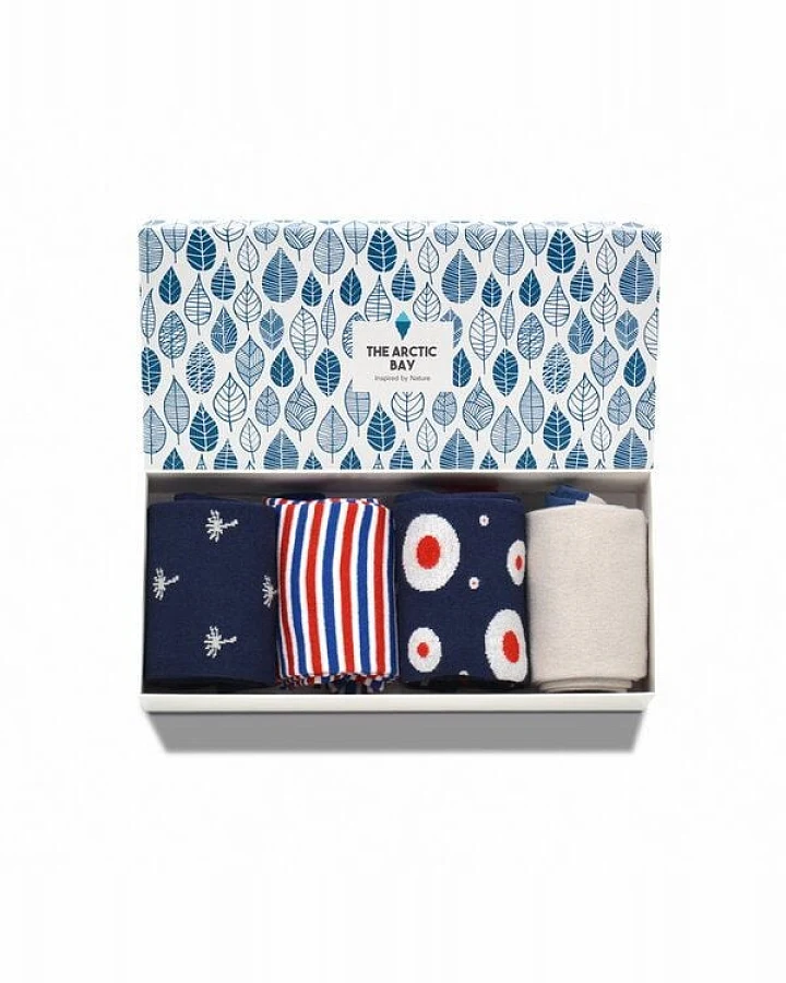 The Arctic Bay Die Arctic Box - Serendipia-Edition - 4 Paar Socken