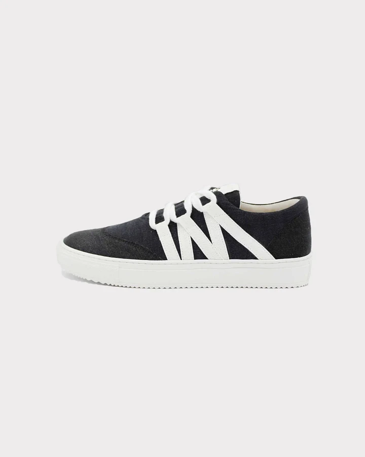 VAER Herren vegan Sneaker Phoenix Schwarz/Weiß