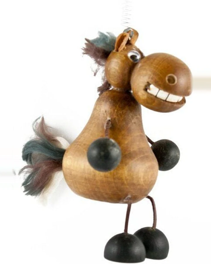 ReineNatur Pferd Hüpftier/Schwingfigur aus Holz