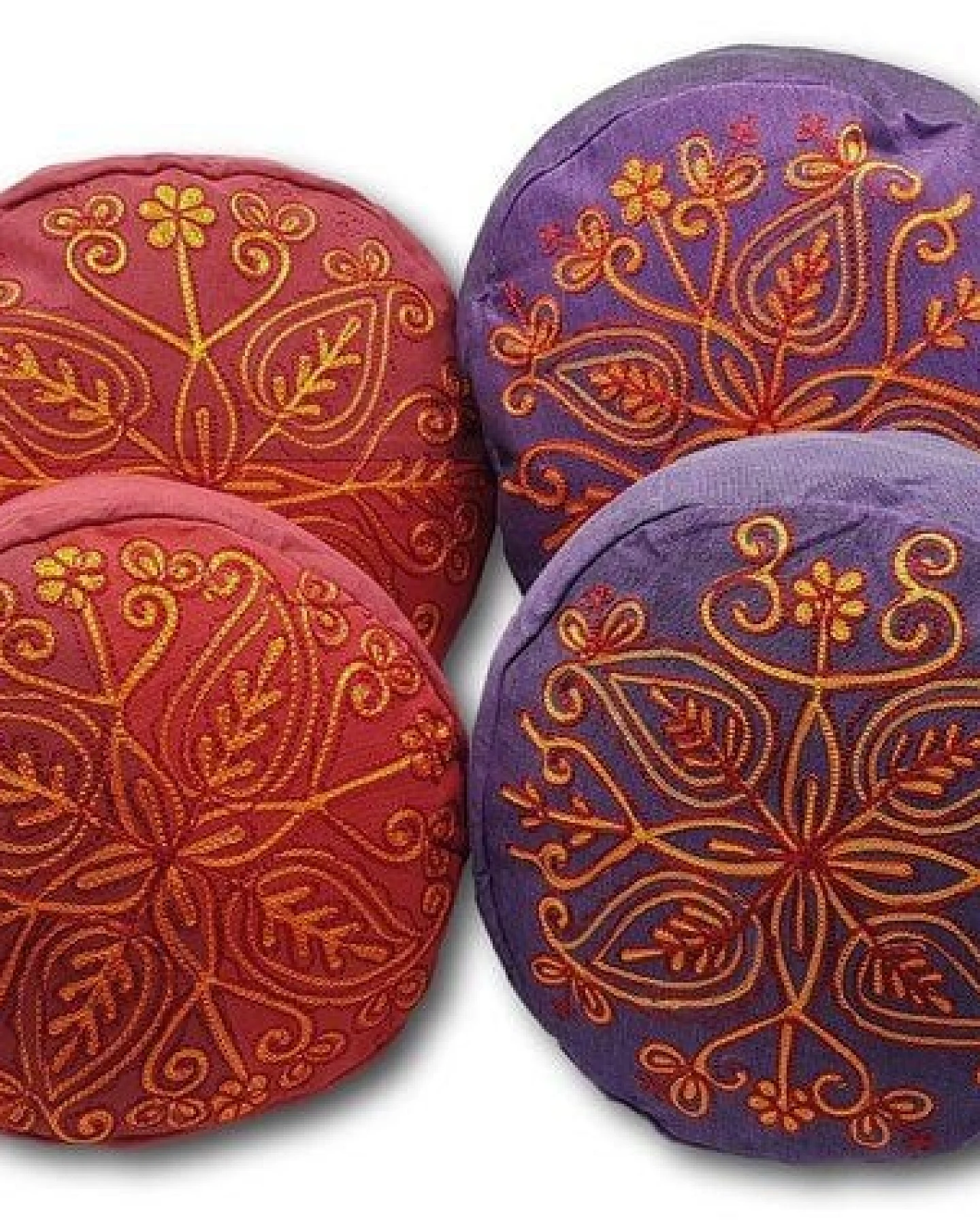 Frida Feeling Yoga/Mediations -Sitzkissen aus Baumwolle mit Stickerei (Höhe 15cm, verschiedene Farben) – Ansicht 3