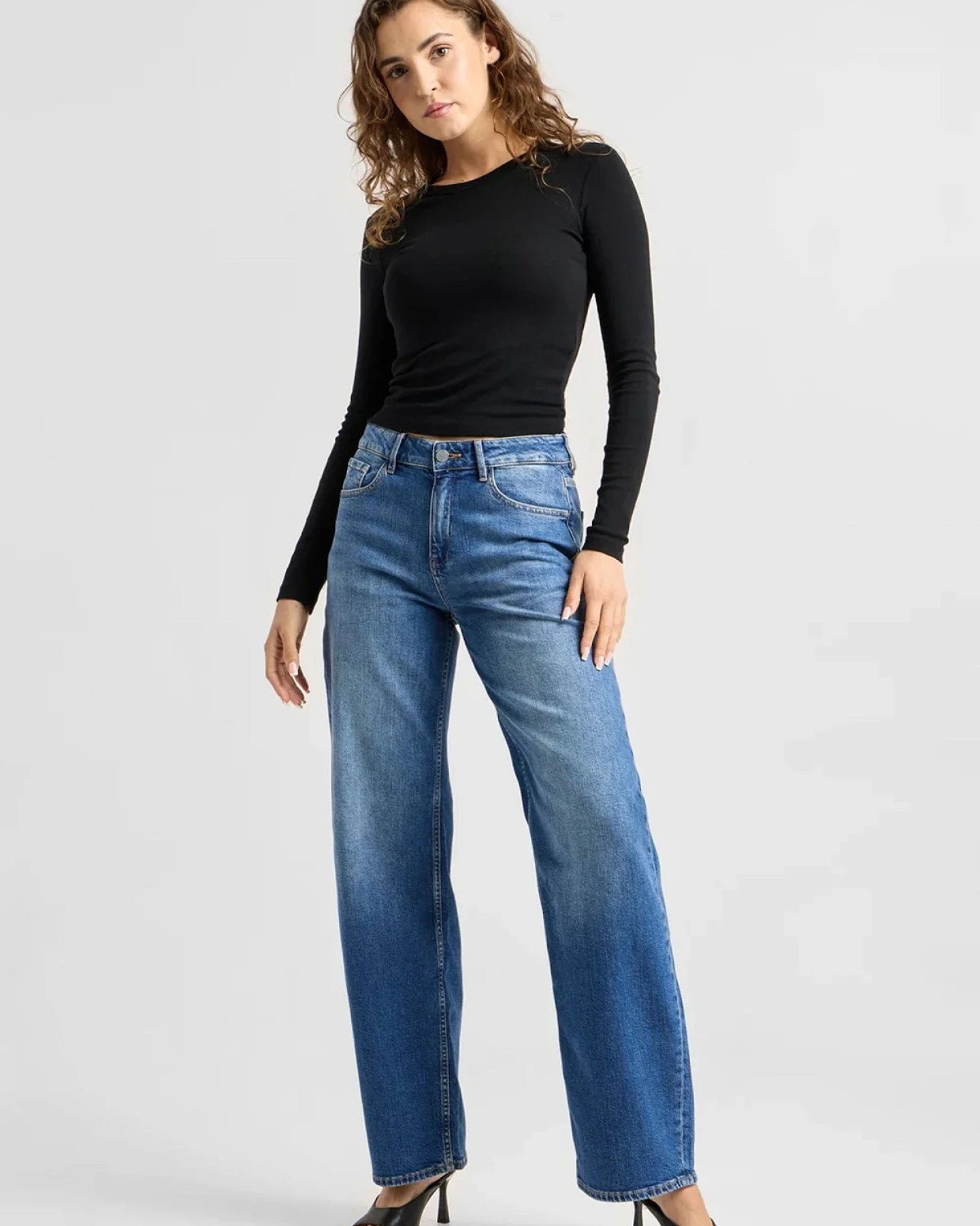 Jeans Ash Barrel Medium Blue – Ansicht 4