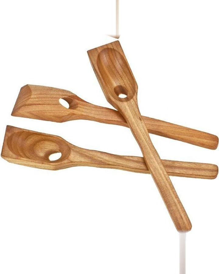 ReineNatur Olivenlöffel aus Kirschholz geölt, 17 cm lang
