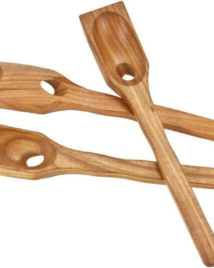 ReineNatur Olivenlöffel aus Kirschholz geölt, 17 cm lang