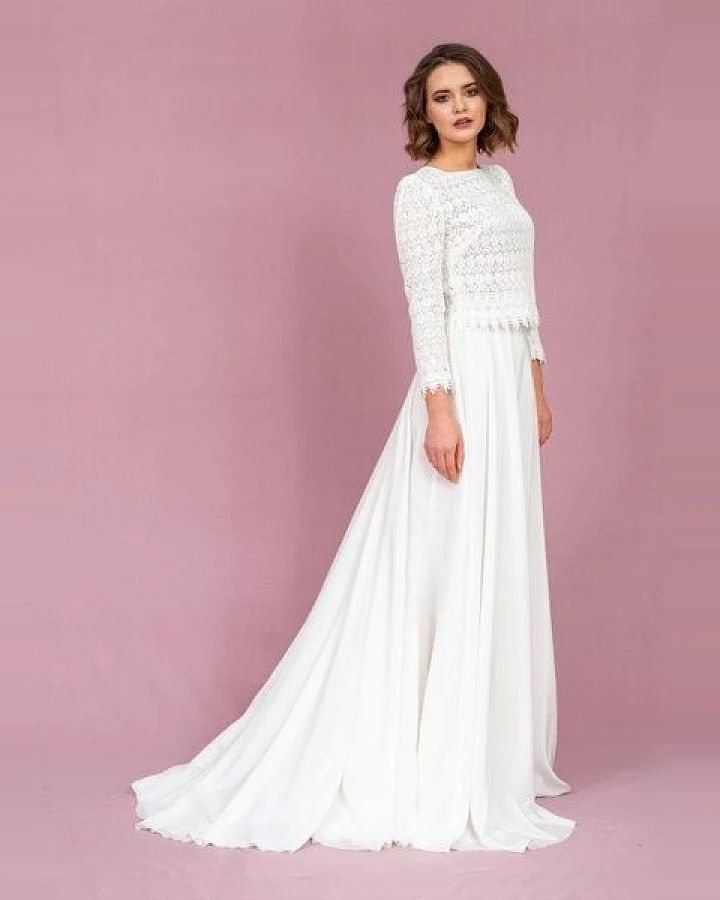 Atelier SNOW Zweiteiliges Brautkleid Aster-Camellia