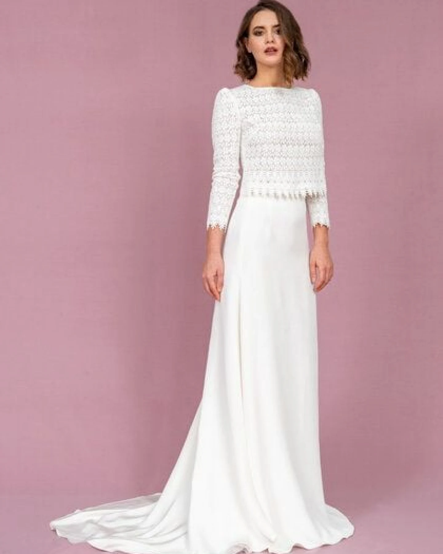 Atelier SNOW Zweiteiliges Brautkleid Aster-Heather – Ansicht 2