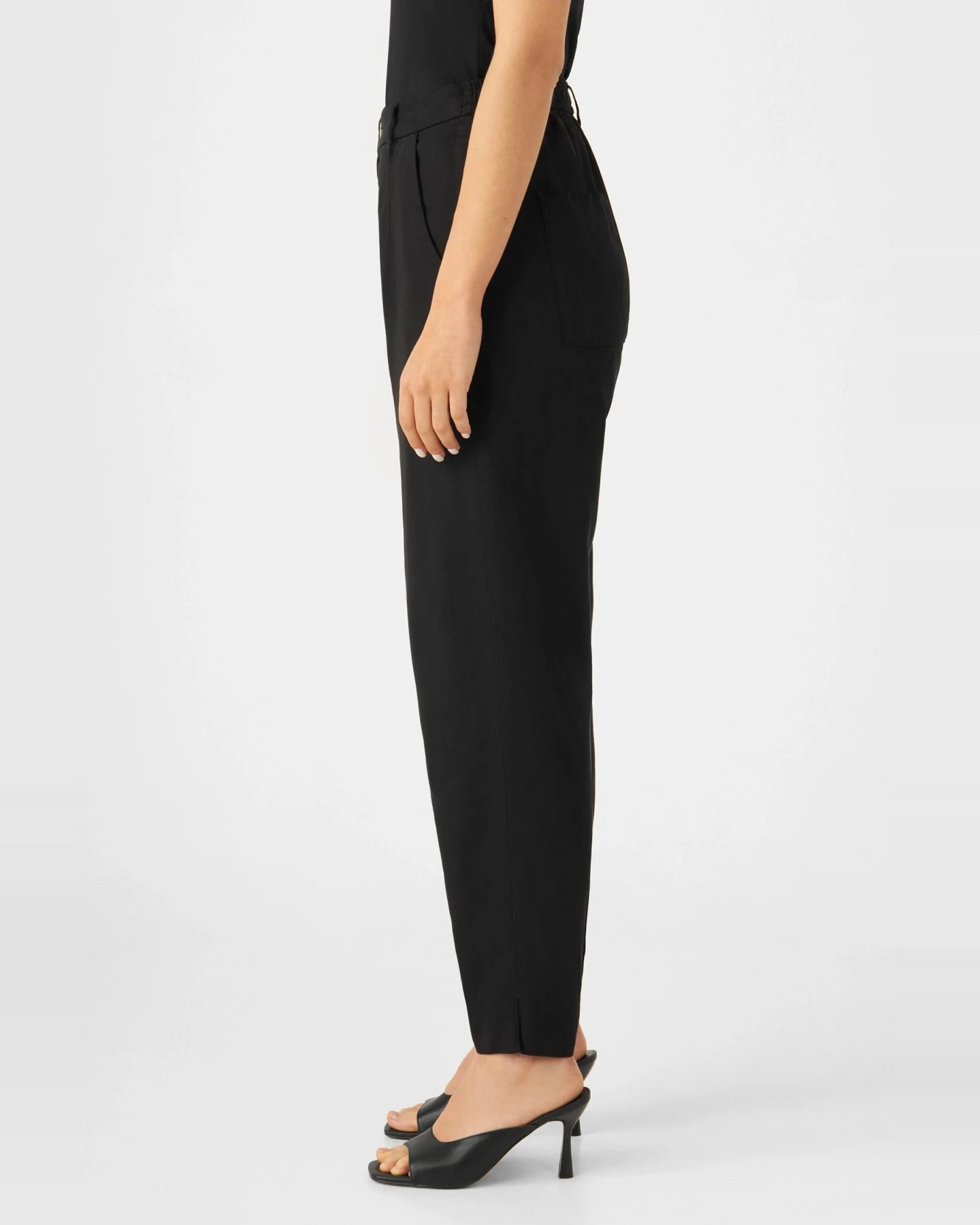 Dawn Damen vegan Hose Sunshine Schwarz – Ansicht 2