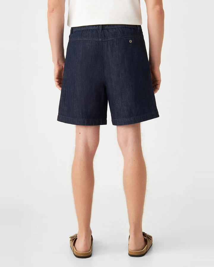 Dawn Herren vegan Shorts Shorty Lightweight Raw Blau