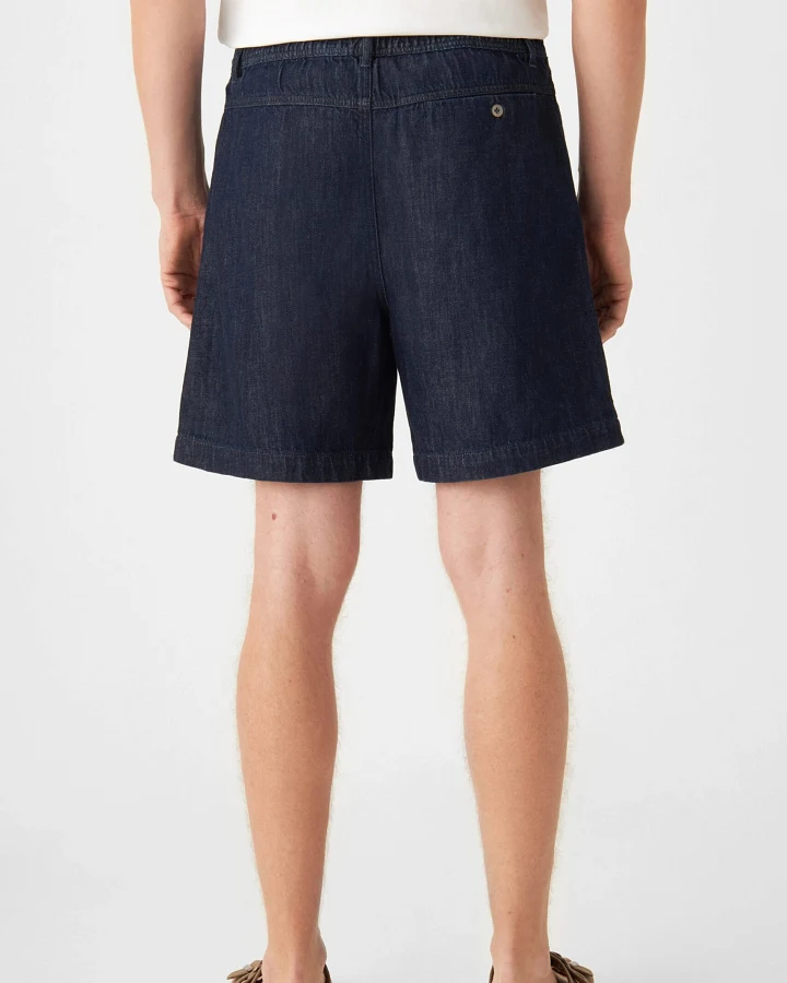 Dawn Herren vegan Shorts Shorty Lightweight Raw Blau