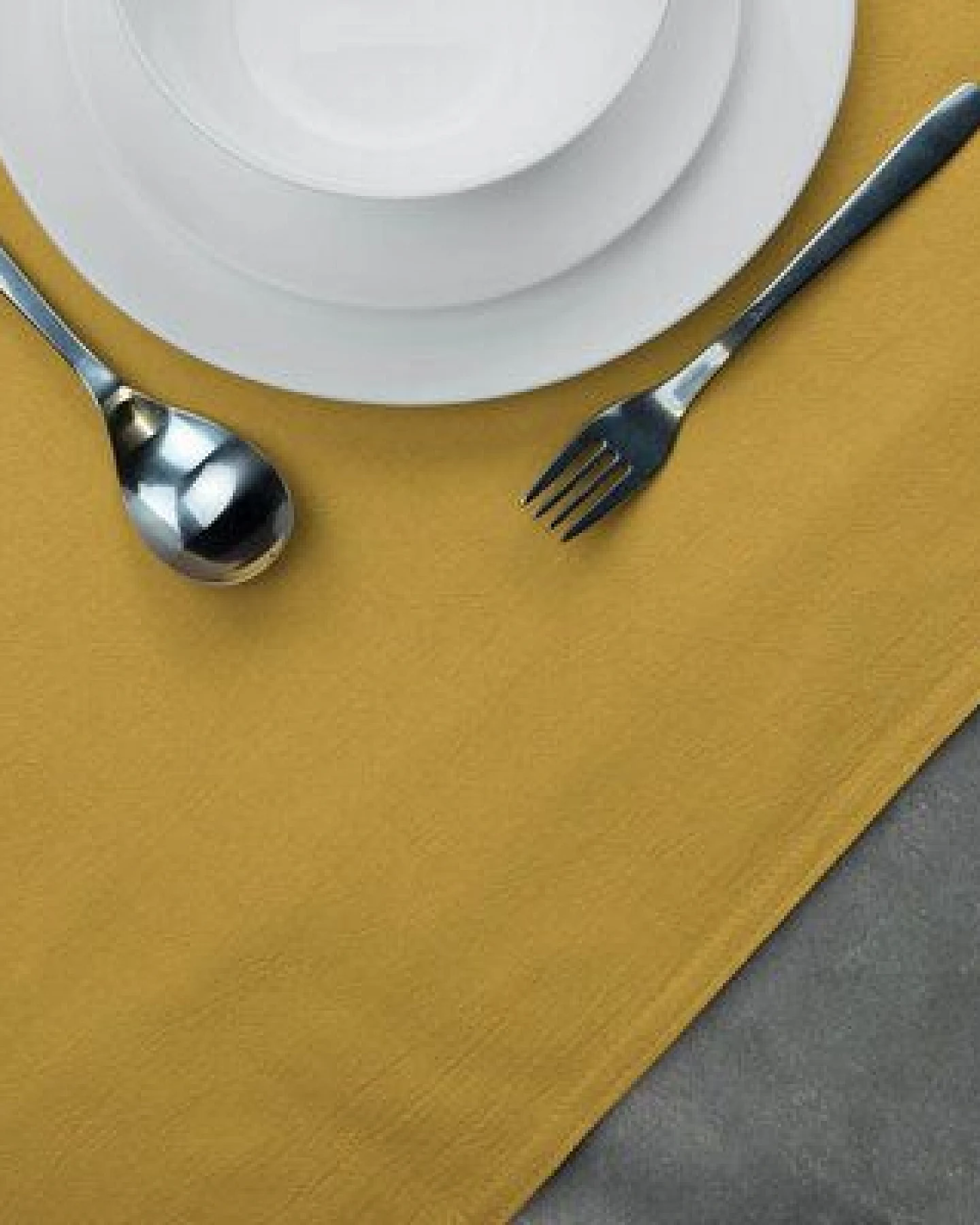 jilda-tex Tischläufer Renforce 100% Bio-Baumwolle Uni 50x160cm – Ansicht 2